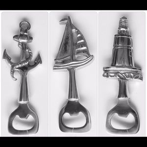 Nautical bottle opener anchor, lighthouse or boat